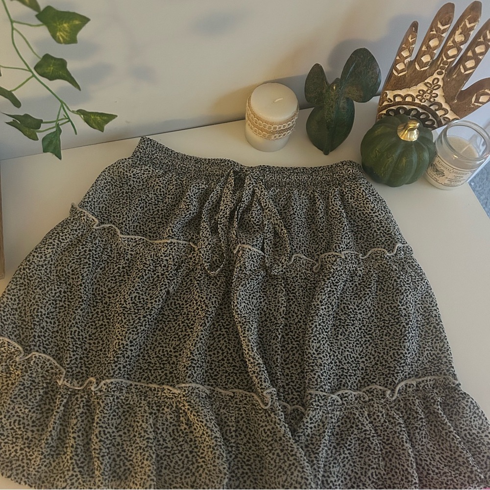 animal print boutique skirt